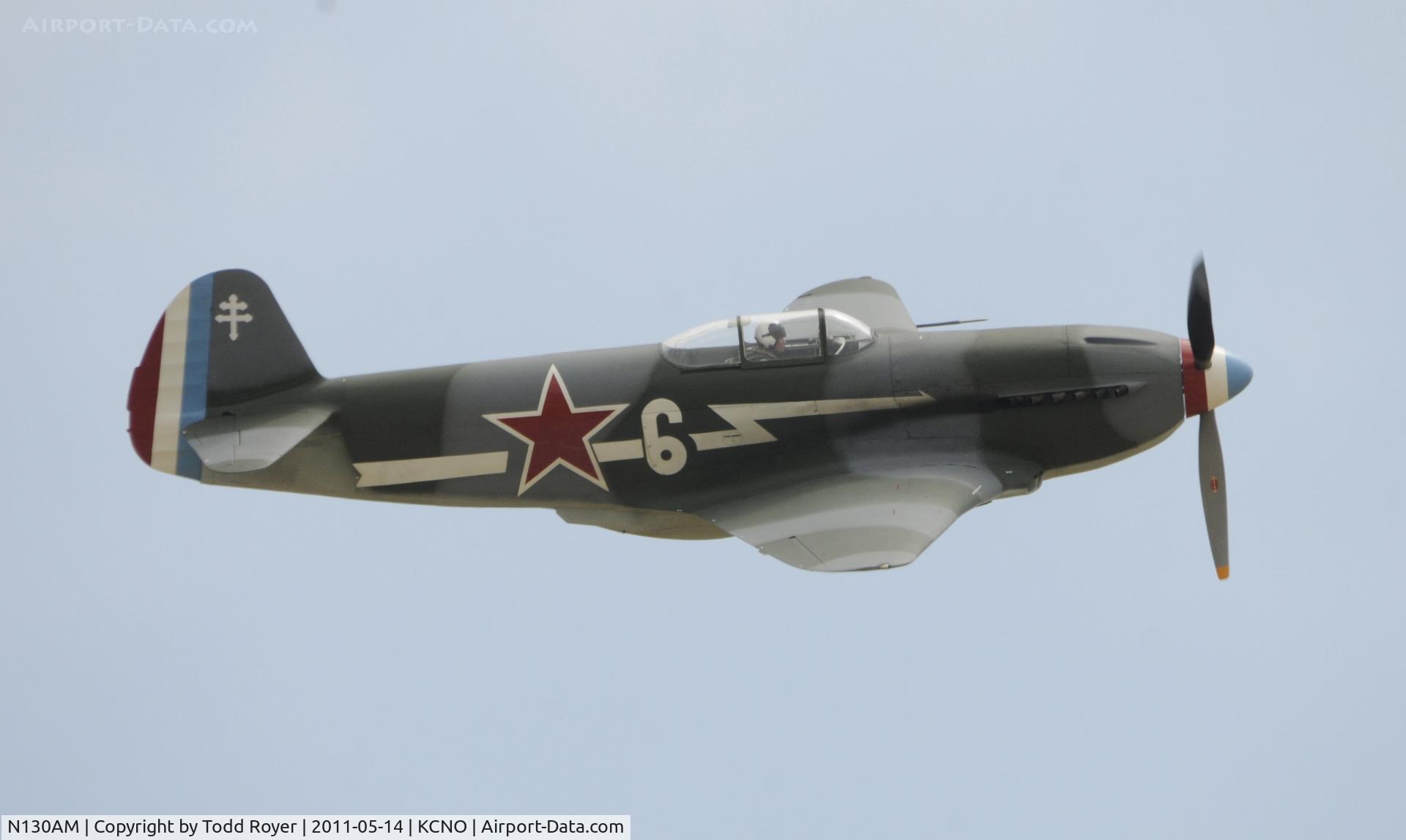 N130AM, 1995 Yakovlev Yak-3U C/N 170101, Chino Airshow 2011