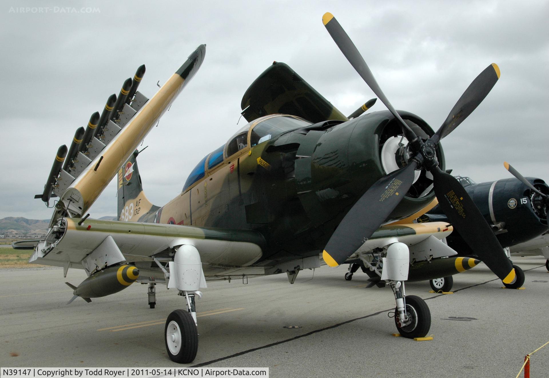 N39147, Douglas AD-5 (A-1E) Skyraider C/N 9540, Chino Airshow 2011
