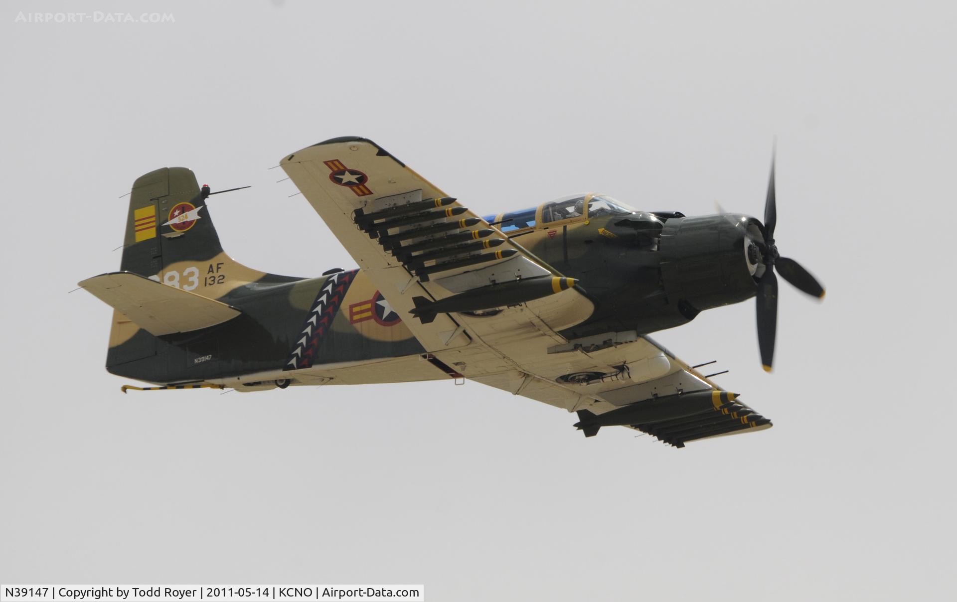 N39147, Douglas AD-5 (A-1E) Skyraider C/N 9540, Chino Airshow 2011