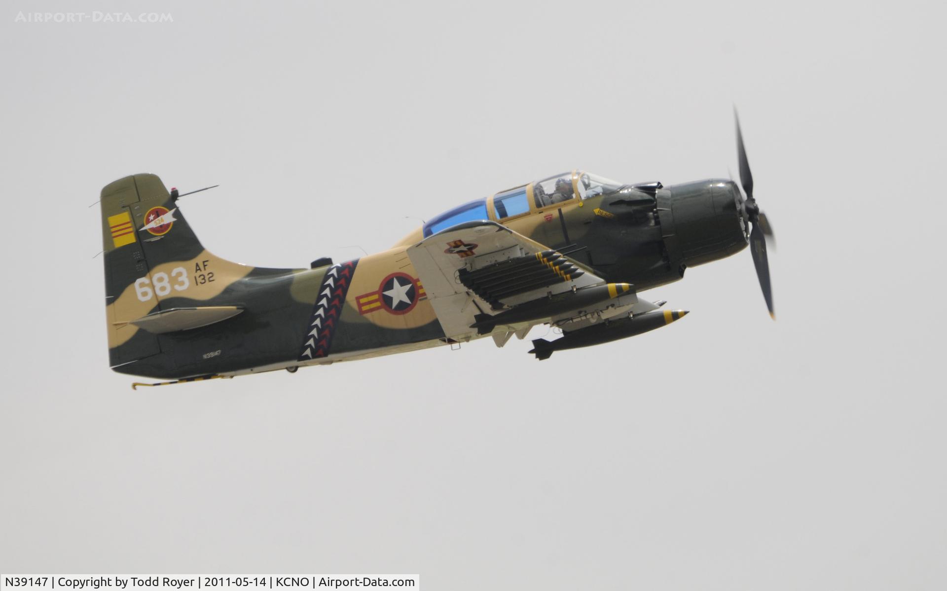 N39147, Douglas AD-5 (A-1E) Skyraider C/N 9540, Chino Airshow 2011