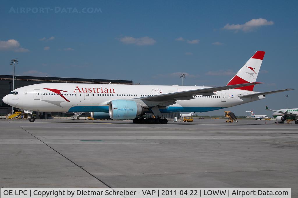 OE-LPC, 2002 Boeing 777-2Z9/ER C/N 29313, Austrian Airlines Boeing 777-200