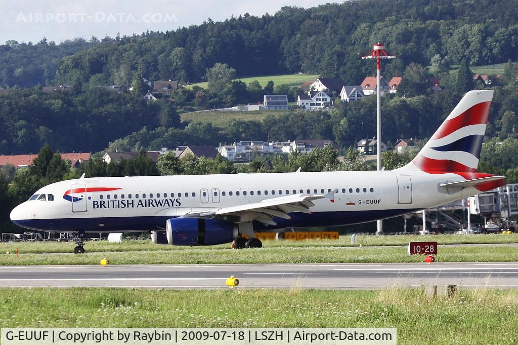 G-EUUF, 2002 Airbus A320-232 C/N 1814, One of the rare sunny moments this day