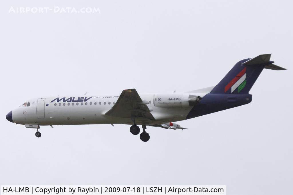 HA-LMB, 1996 Fokker 70 (F-28-0070) C/N 11565, from Budapest
