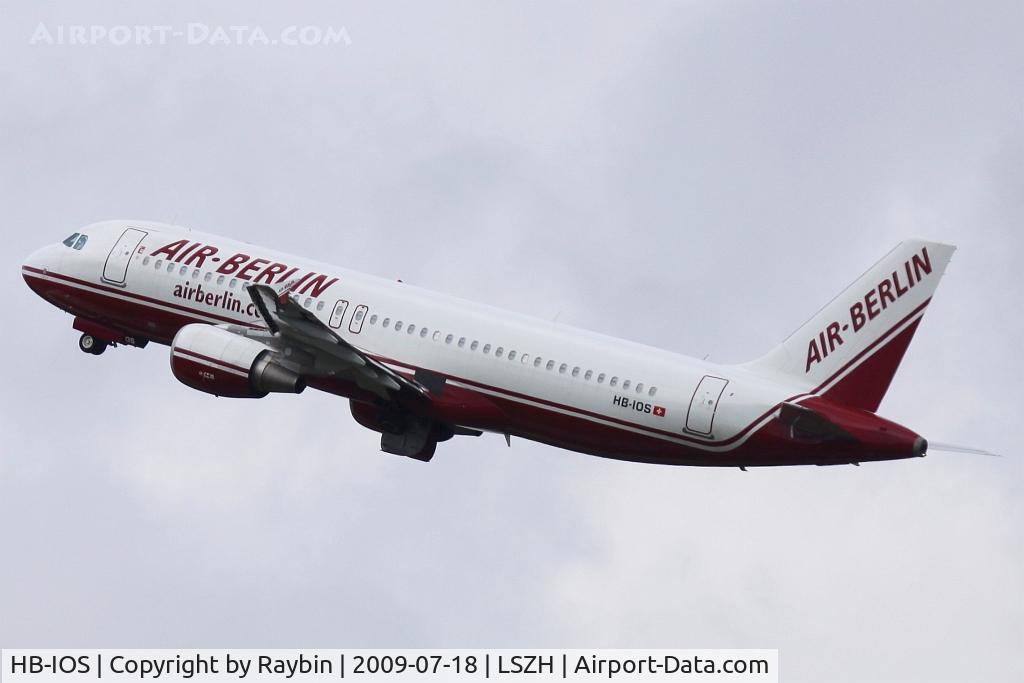 HB-IOS, 2006 Airbus A320-214 C/N 2968, Air Berlin with swiss reg