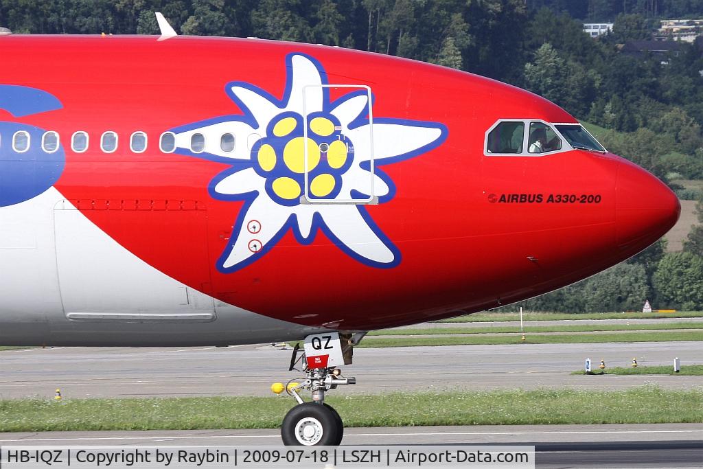 HB-IQZ, 2000 Airbus A330-243 C/N 369, close-up