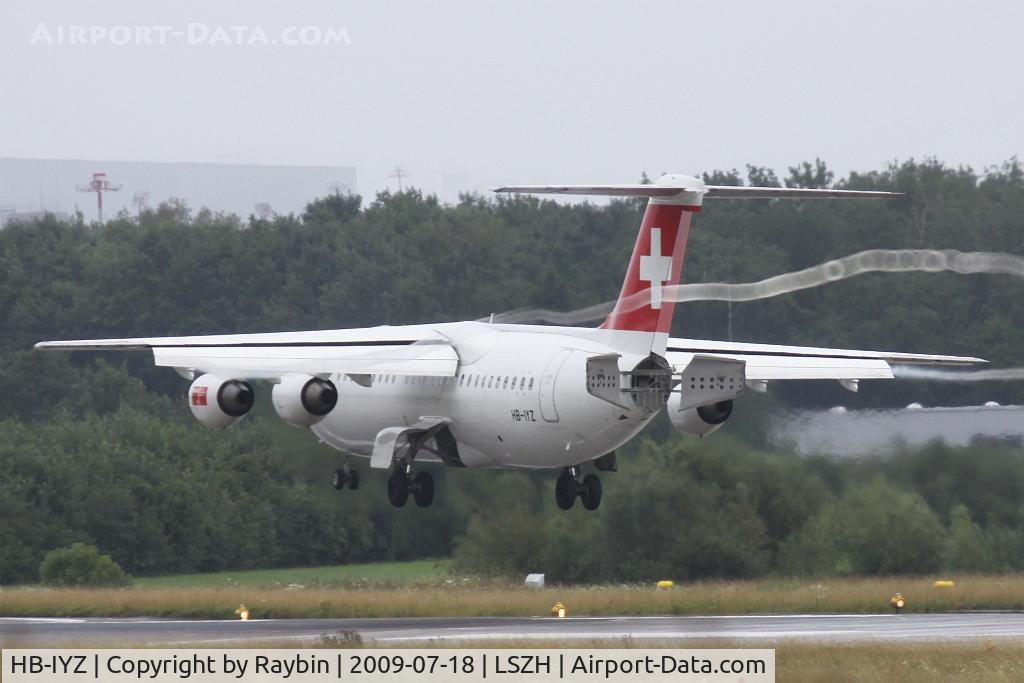 HB-IYZ, 1998 British Aerospace Avro 146-RJ100 C/N 0338, 