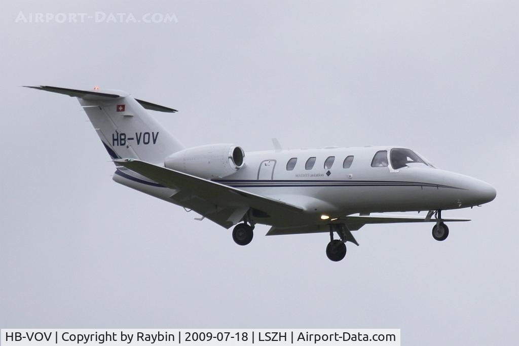 HB-VOV, 2007 Cessna 525 CitationJet CJ1+ C/N 525-0665, Mathys Aviation