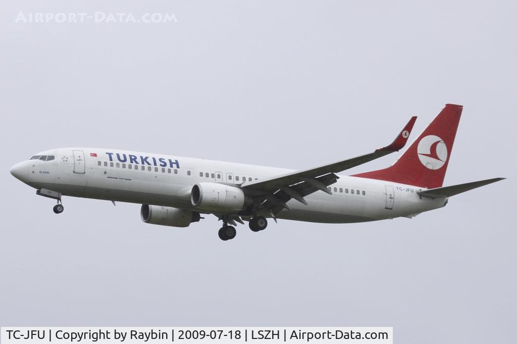 TC-JFU, 1999 Boeing 737-8F2 C/N 29781, morning arrival