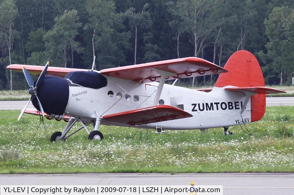 YL-LEV, Antonov An-2P C/N 1G140-41, seems to be stored on this place after bancrupt of the owner. Was formerly based at Mollis ( ex swiss AFB)