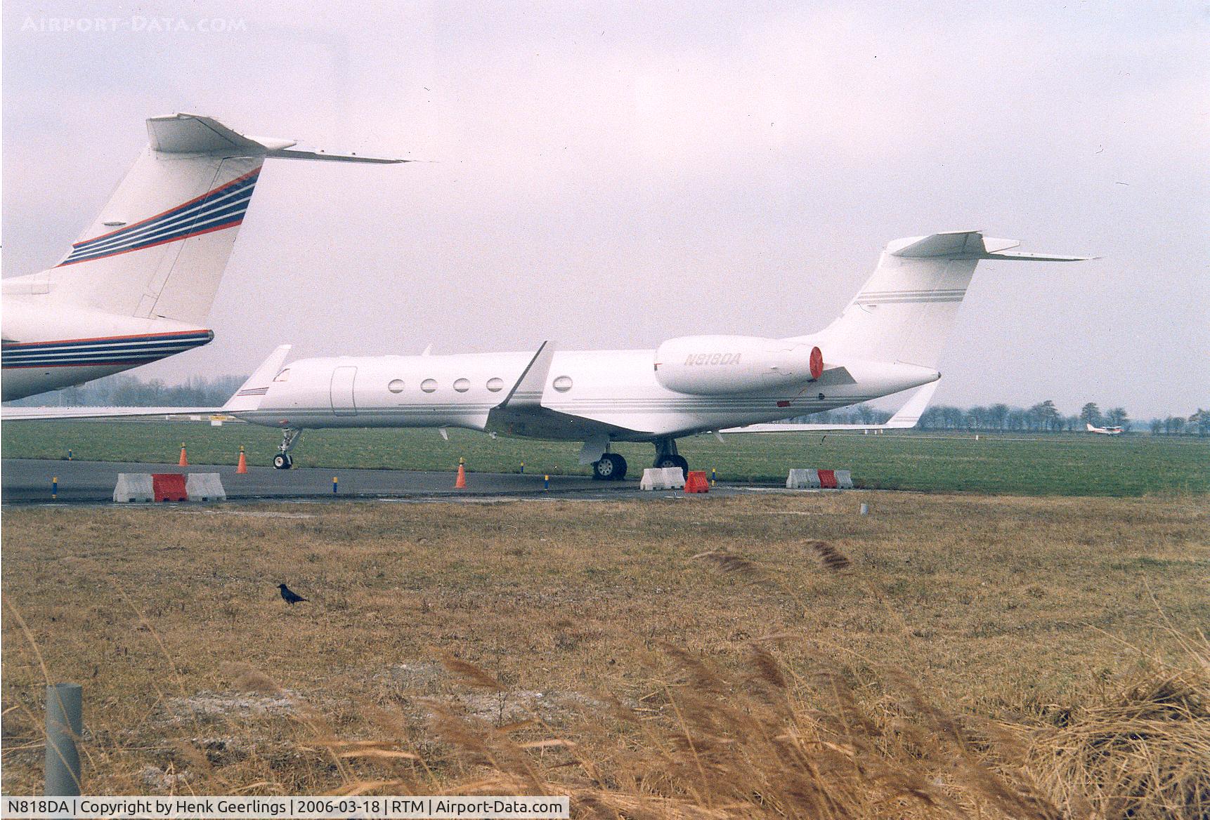 N818DA, 1997 Gulfstream Aerospace G-V C/N 520, Rotterdam Airport