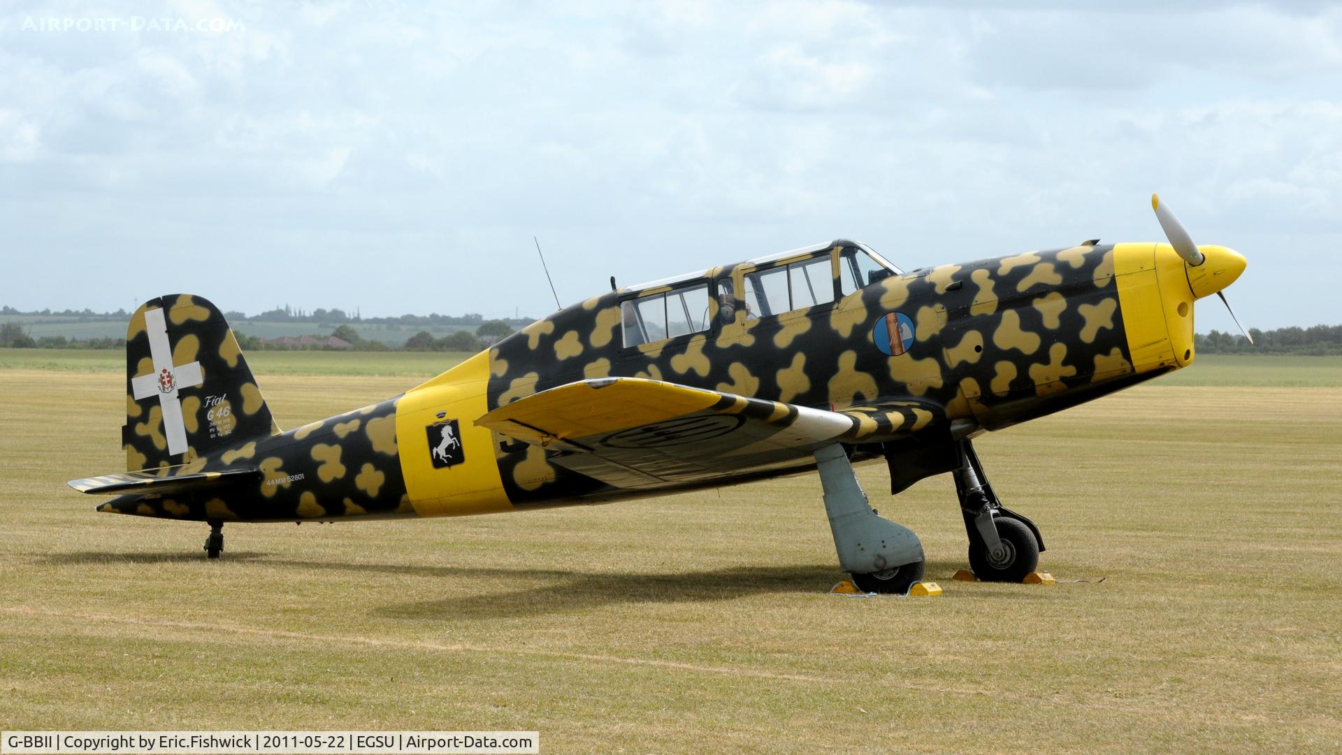 G-BBII, 1950 Fiat G-46-3B C/N 44, 3. G-BBII at Duxford's Spring Air Show, May 2011
