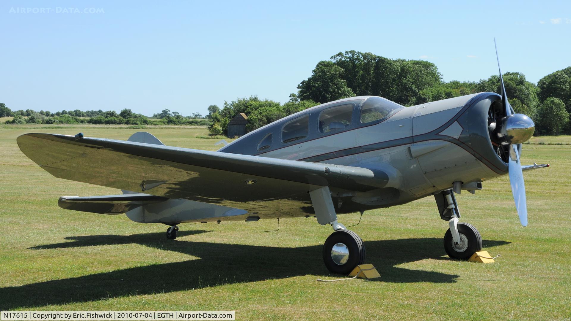 N17615, 1938 Spartan 7W Executive C/N 14, 3. NC17615 at Shuttleworth American Air Display 4th. July 2010
