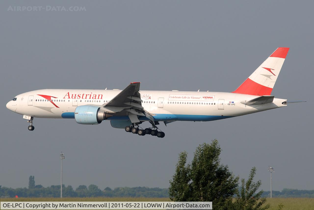 OE-LPC, 2002 Boeing 777-2Z9/ER C/N 29313, Austrian Airlines