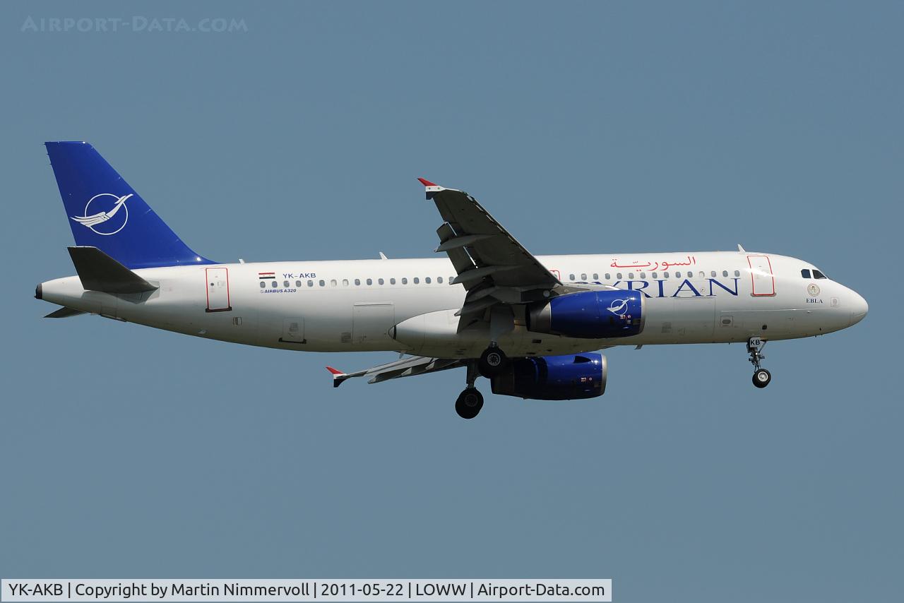 YK-AKB, 1998 Airbus A320-232 C/N 918, Syrian Airlines