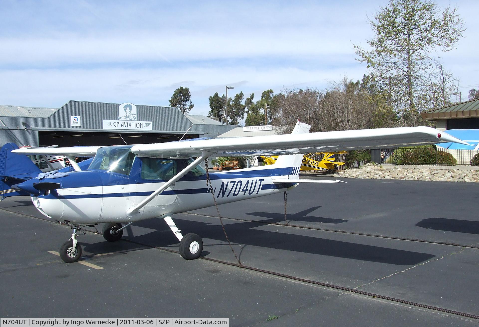 N704UT, 1976 Cessna 150M C/N 15078891, Cessna 150M at Santa Paula airport during the Aviation Museum of Santa Paula open Sunday