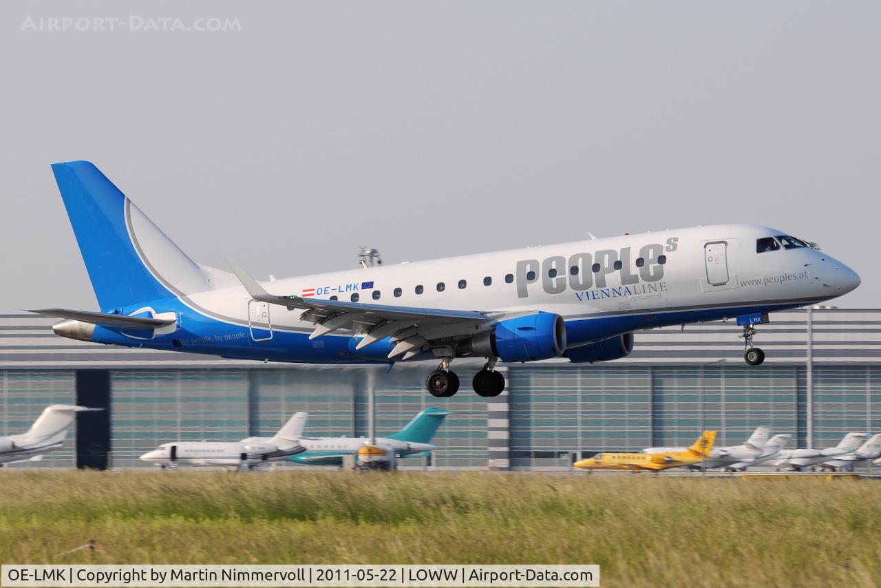 OE-LMK, 2006 Embraer 170LR (ERJ-170-100LR) C/N 17000150, Peoples Viennaline