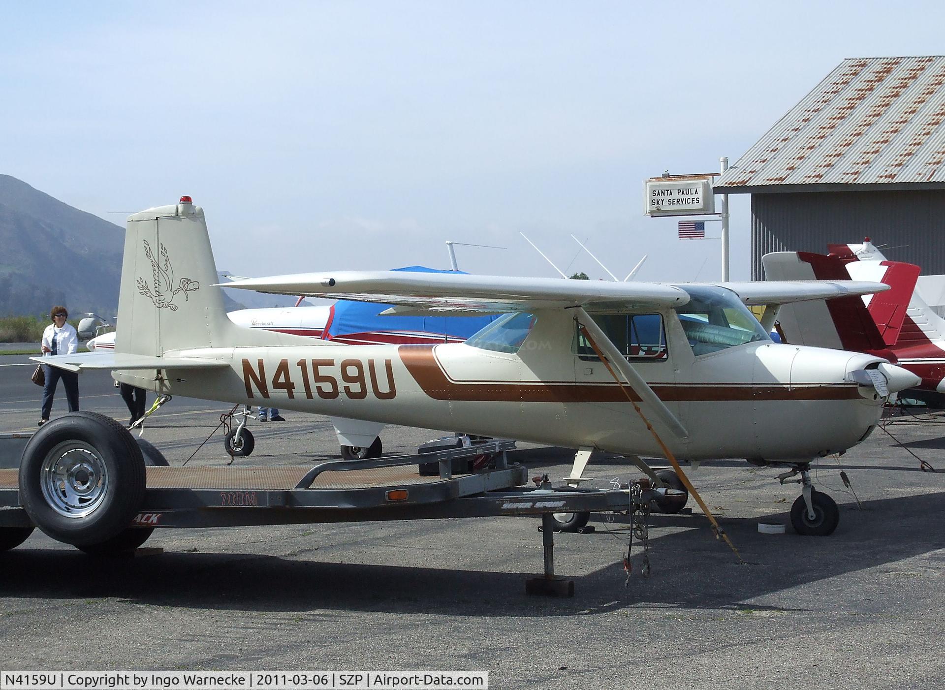 N4159U, 1963 Cessna 150D C/N 15060159, Cessna 150D at Santa Paula airport during the Aviation Museum of Santa Paula open Sunday