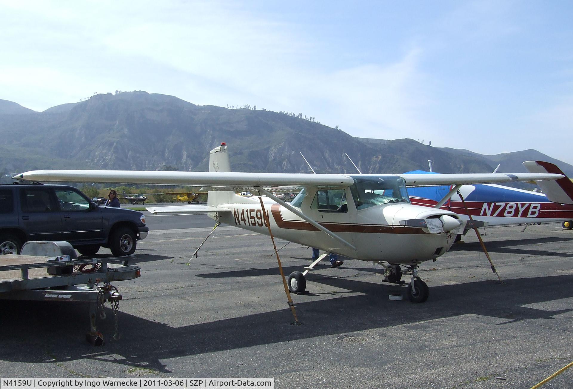 N4159U, 1963 Cessna 150D C/N 15060159, Cessna 150D at Santa Paula airport during the Aviation Museum of Santa Paula open Sunday