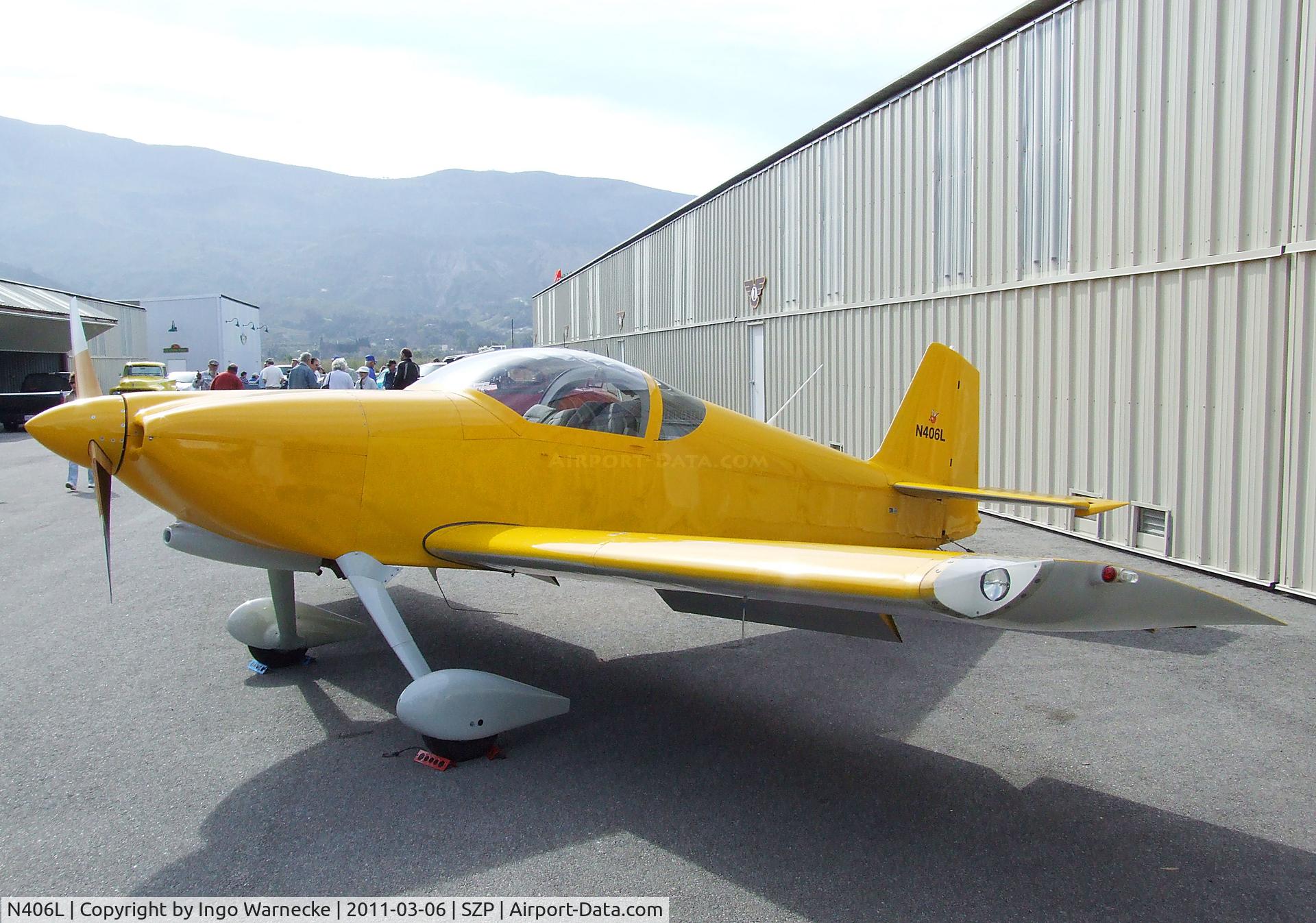 N406L, 2008 Vans RV-6 C/N 936, Harold Provo PROVO 6 at Santa Paula airport during the Aviation Museum of Santa Paula open Sunday