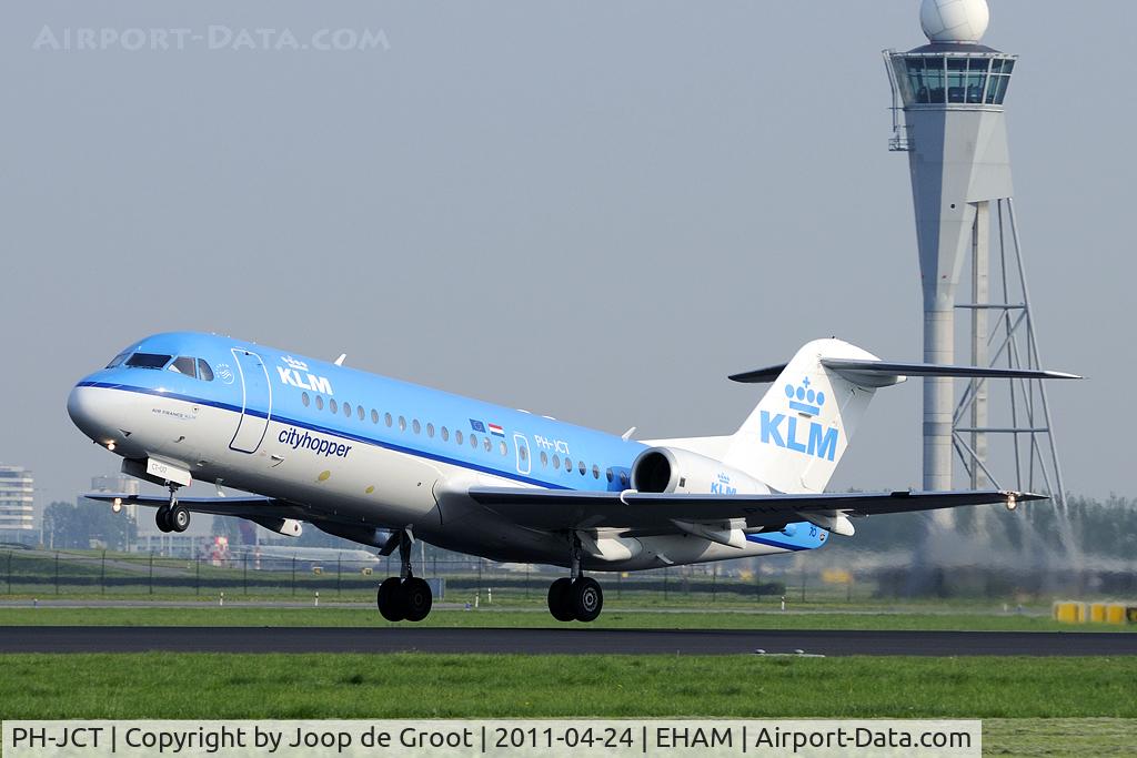 PH-JCT, 1995 Fokker 70 (F-28-0070) C/N 11537, KLM Cityhopper.