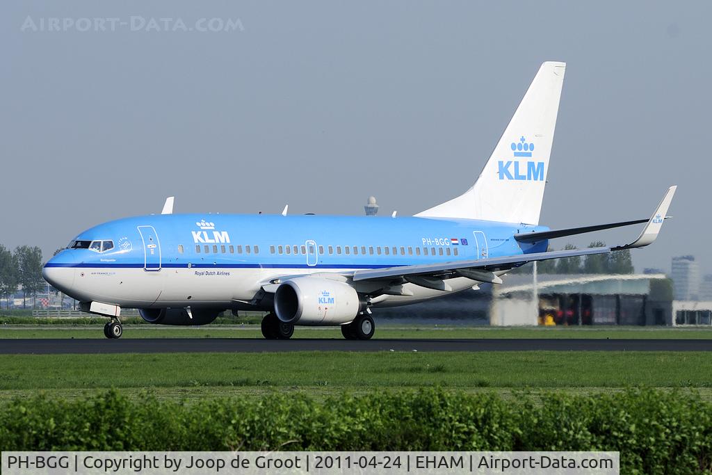 PH-BGG, 2009 Boeing 737-7K2 C/N 30367, KLM B737 in the evening light