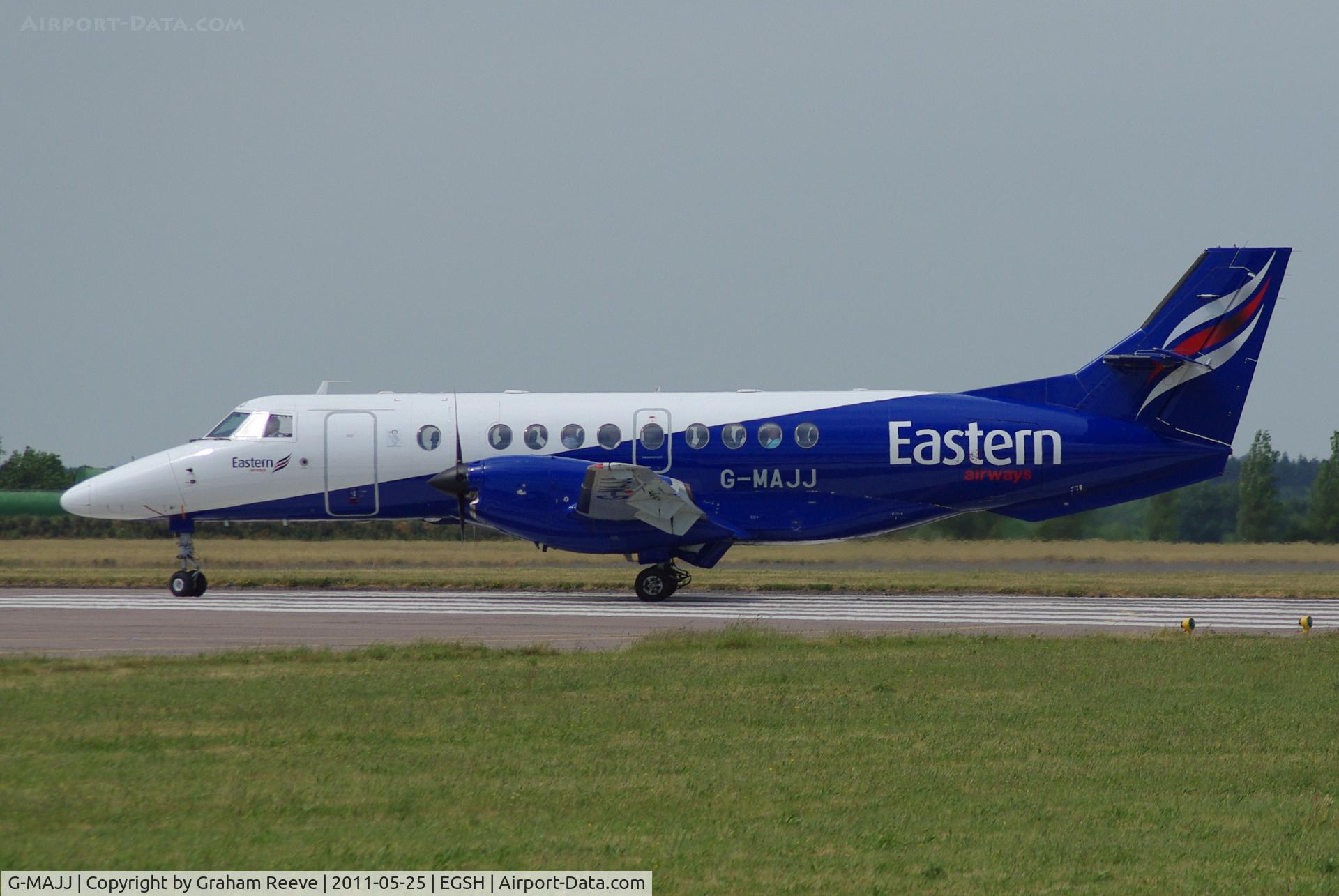 G-MAJJ, 1993 British Aerospace Jetstream 41 C/N 41024, Getting ready to take off.