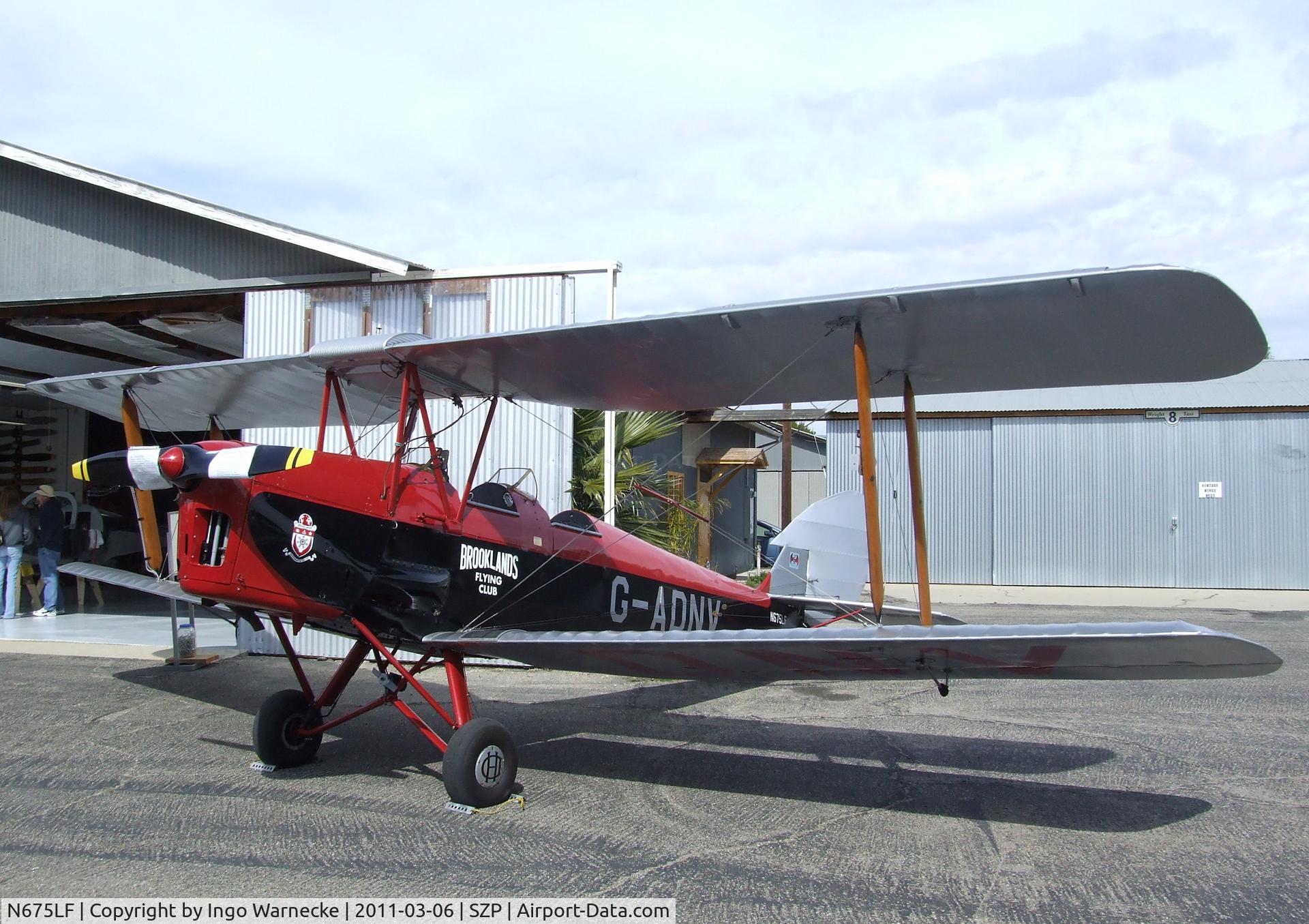 N675LF, 1944 De Havilland DH-82A Tiger Moth II C/N 86572, De Havilland D.H.82A Tiger Moth at Santa Paula airport during the Aviation Museum of Santa Paula open Sunday