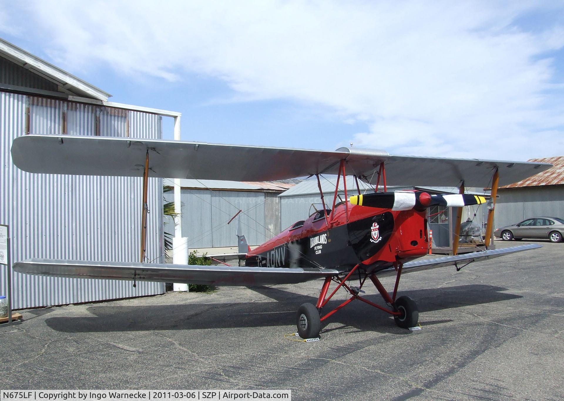 N675LF, 1944 De Havilland DH-82A Tiger Moth II C/N 86572, De Havilland D.H.82A Tiger Moth at Santa Paula airport during the Aviation Museum of Santa Paula open Sunday