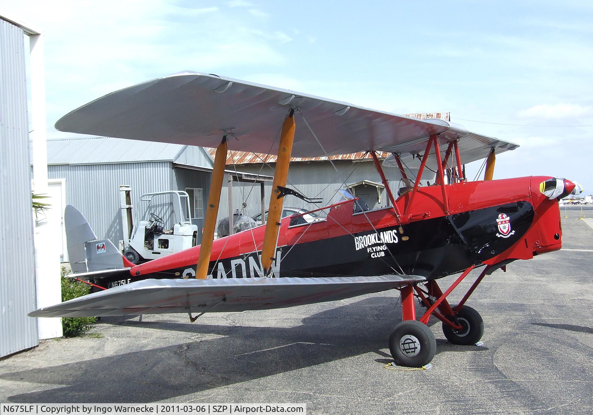N675LF, 1944 De Havilland DH-82A Tiger Moth II C/N 86572, De Havilland D.H.82A Tiger Moth at Santa Paula airport during the Aviation Museum of Santa Paula open Sunday