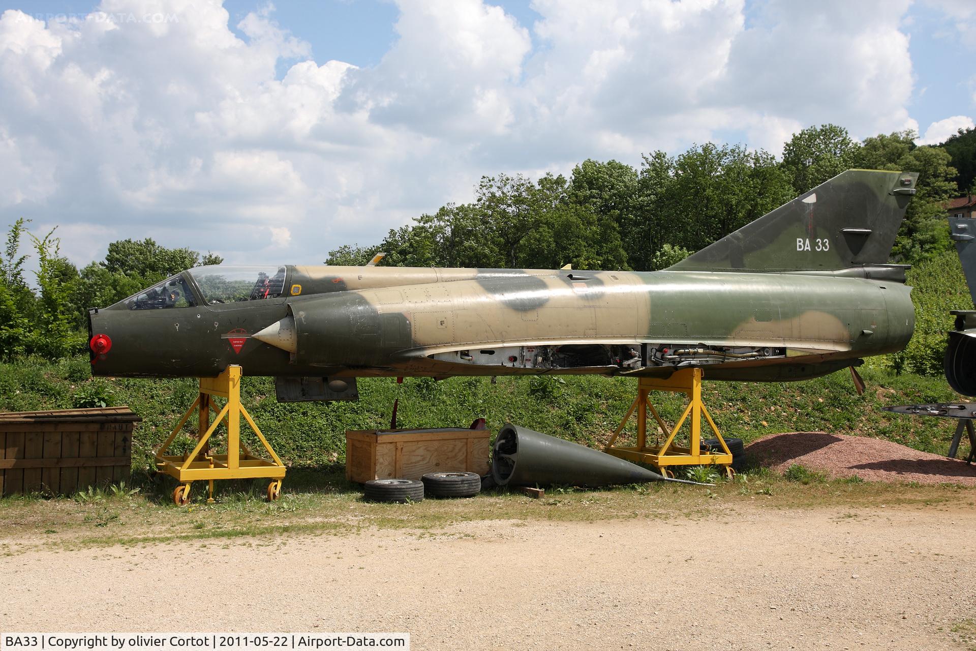 BA33, SABCA Mirage 5BA C/N 33, Now part of the Savigny-les-Beaune  museum