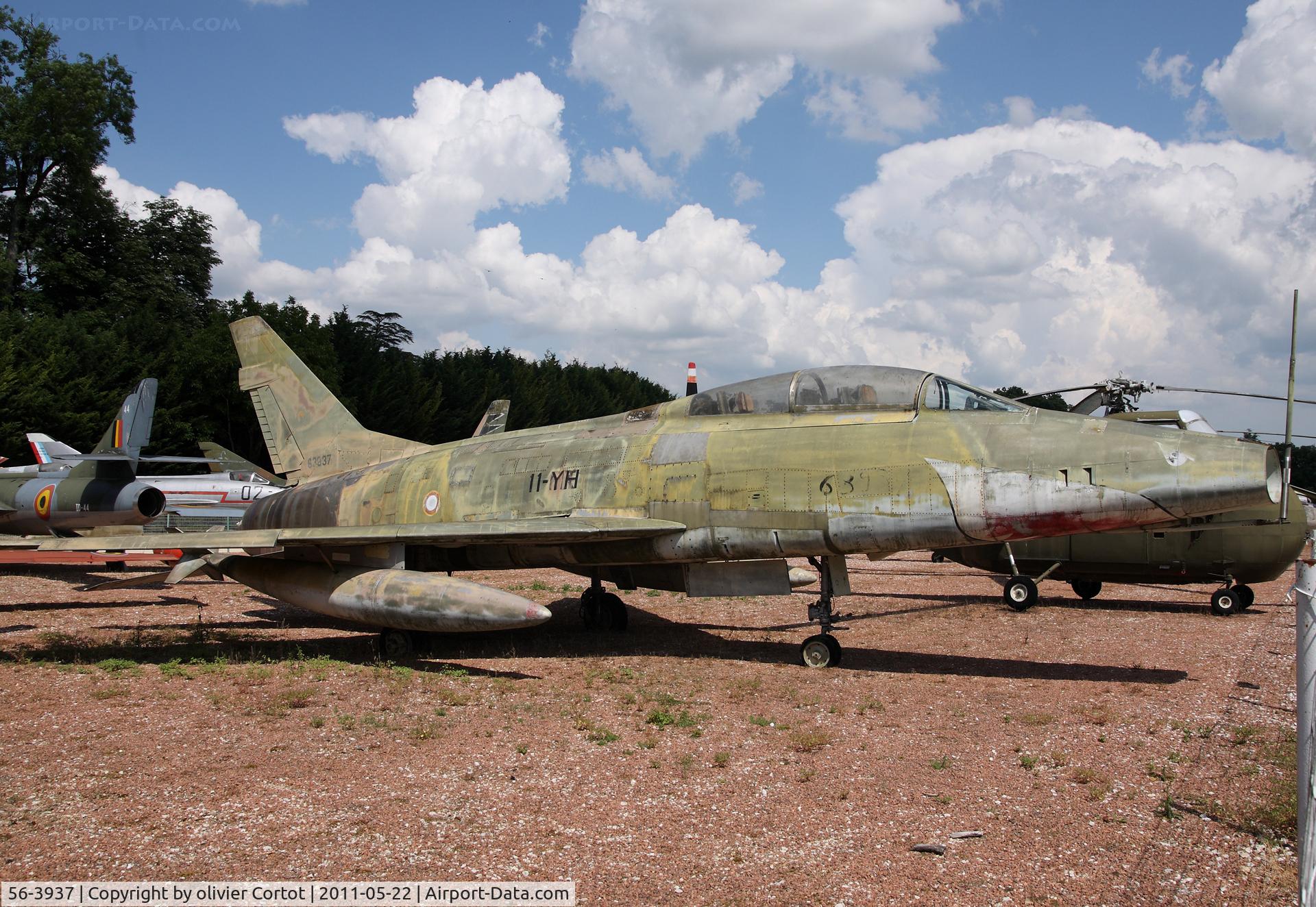56-3937, 1956 North American QF-100D Super Sabre C/N 224-85, Now in the Savigny les Beaune museum