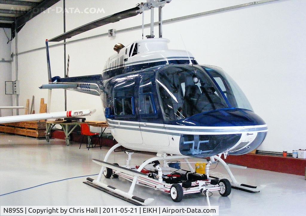N89SS, 1973 Bell 206B JetRanger II C/N 1010, at Kilrush Airfield, Ireland