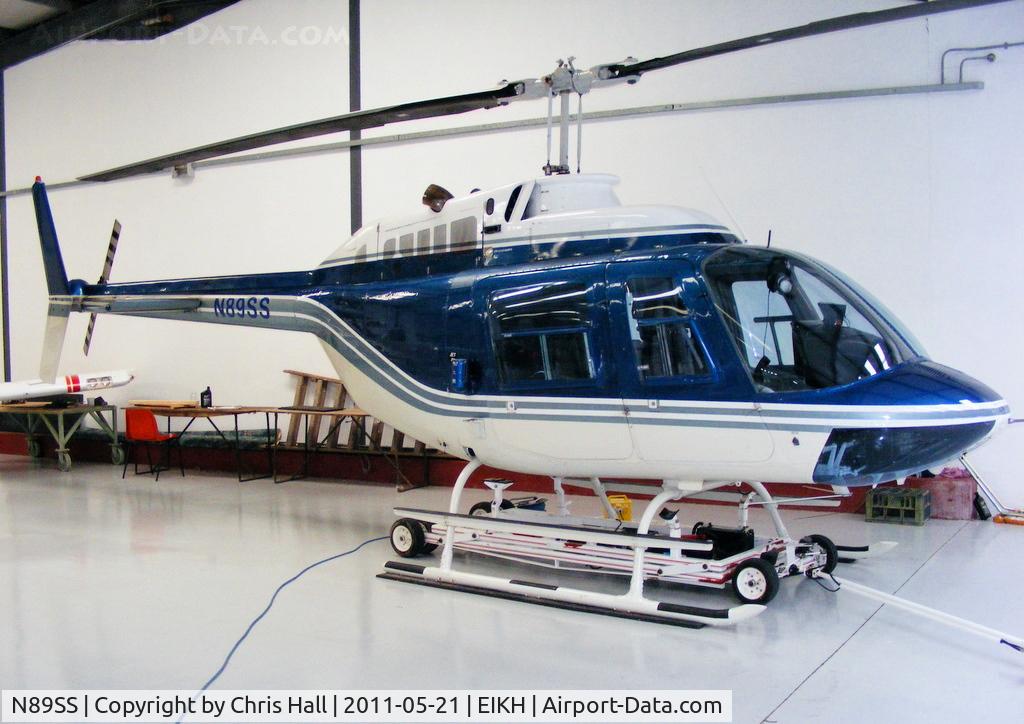 N89SS, 1973 Bell 206B JetRanger II C/N 1010, at Kilrush Airfield, Ireland