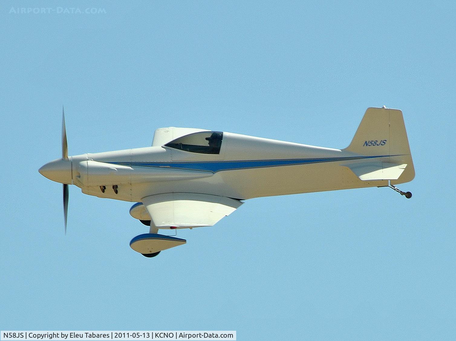 N58JS, 1972 Mustang Aeronautics Midget Mustang M-1 C/N 954, Taken during an air show at Chino, California.