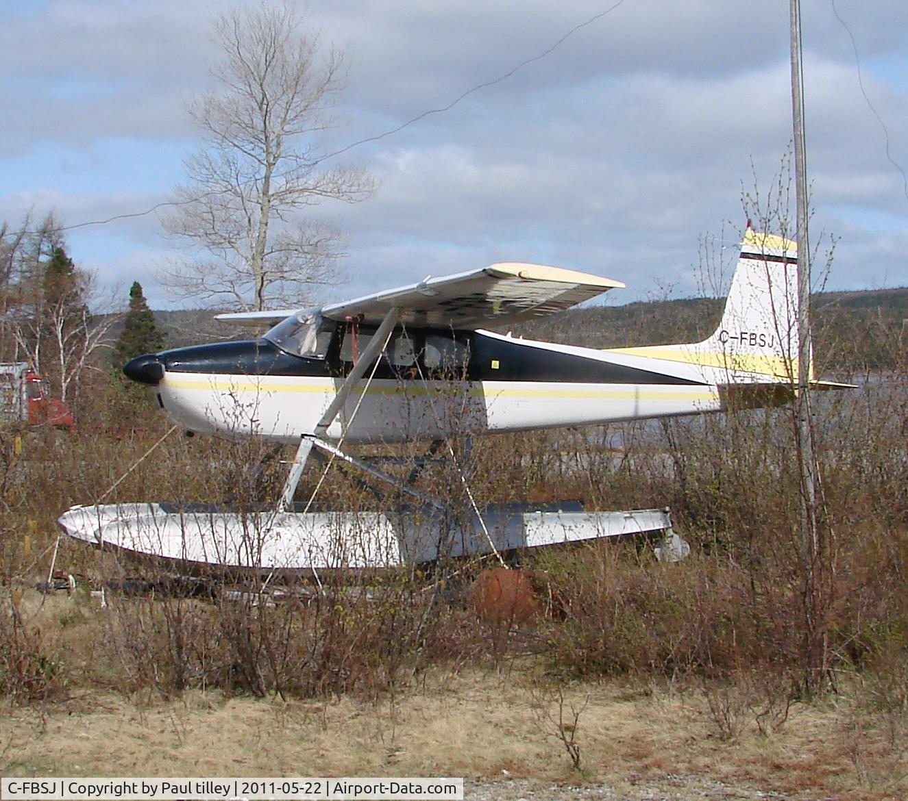 C-FBSJ, 1963 Cessna 180F C/N 18051301, in winter storage in Terra Nova NL