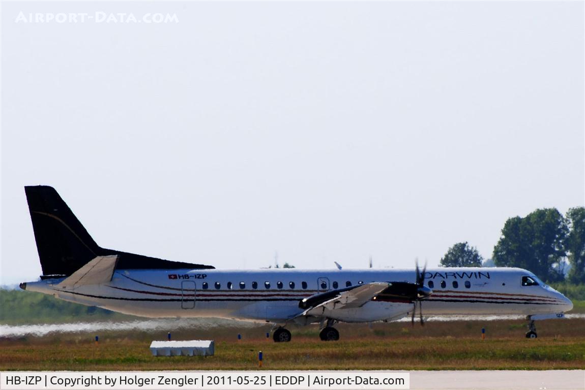 HB-IZP, 1996 Saab 2000 C/N 2000-031, Lining up for take-off on rwy 26R