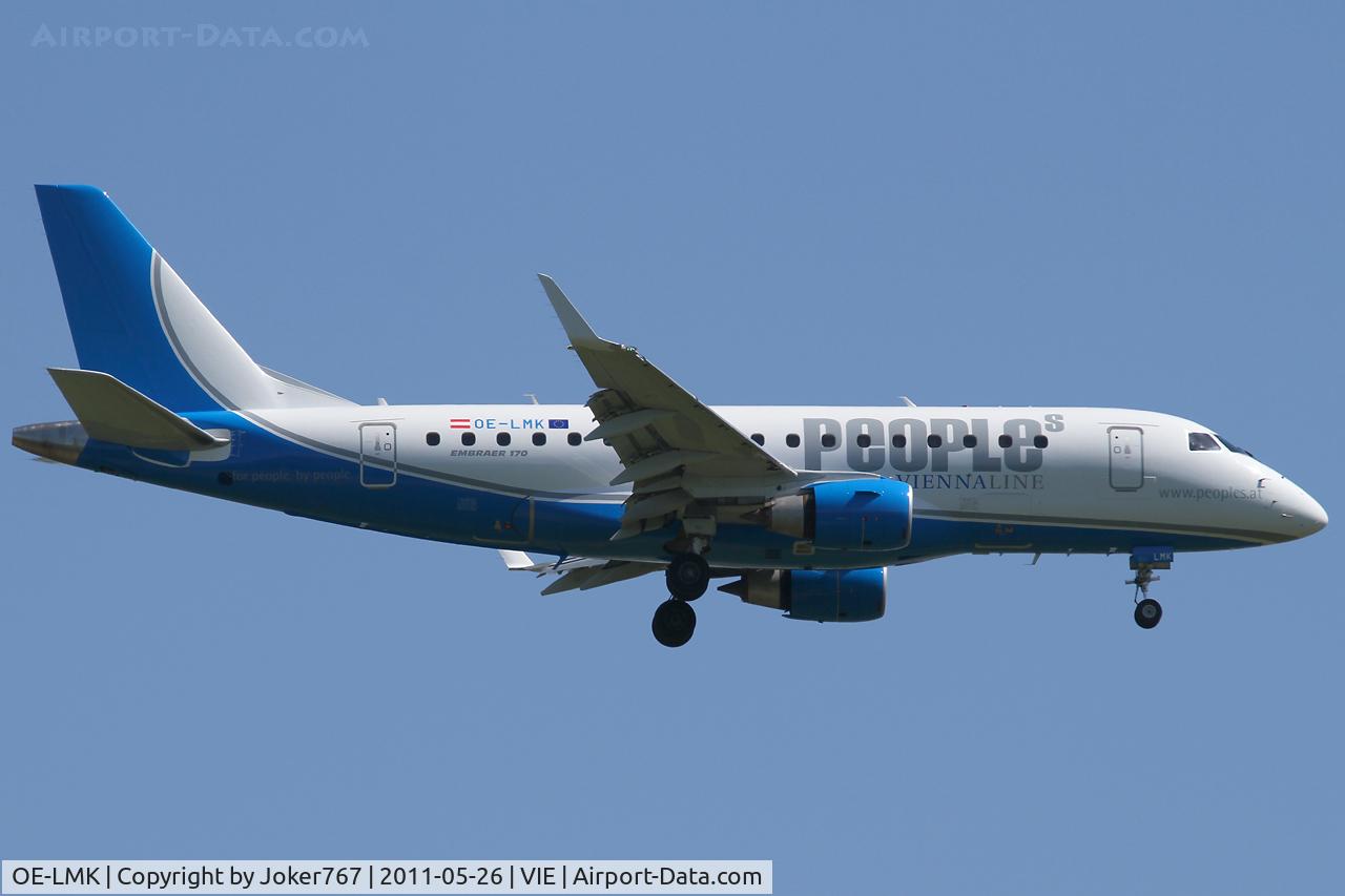 OE-LMK, 2006 Embraer 170LR (ERJ-170-100LR) C/N 17000150, People's Viennaline