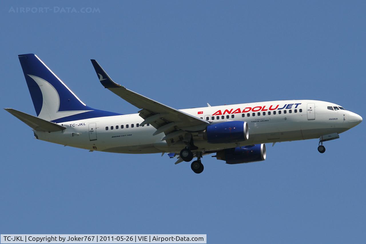 TC-JKL, 2007 Boeing 737-76N C/N 34753, AnadoluJet