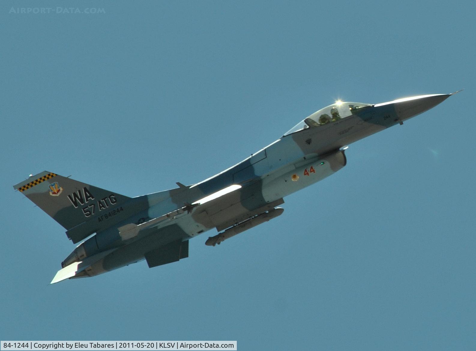 84-1244, 1984 General Dynamics F-16C Fighting Falcon C/N 5C-81, Taken during Green Flag Exercise at Nellis Air Force Base, Nevada.