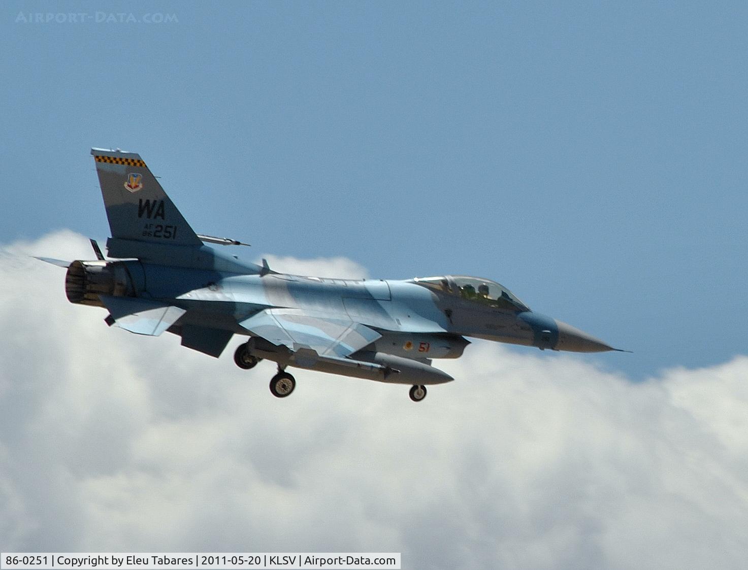 86-0251, 1986 General Dynamics F-16C Fighting Falcon C/N 5C-357, Taken during Green Flag Exercise at Nellis Air Force Base, Nevada.