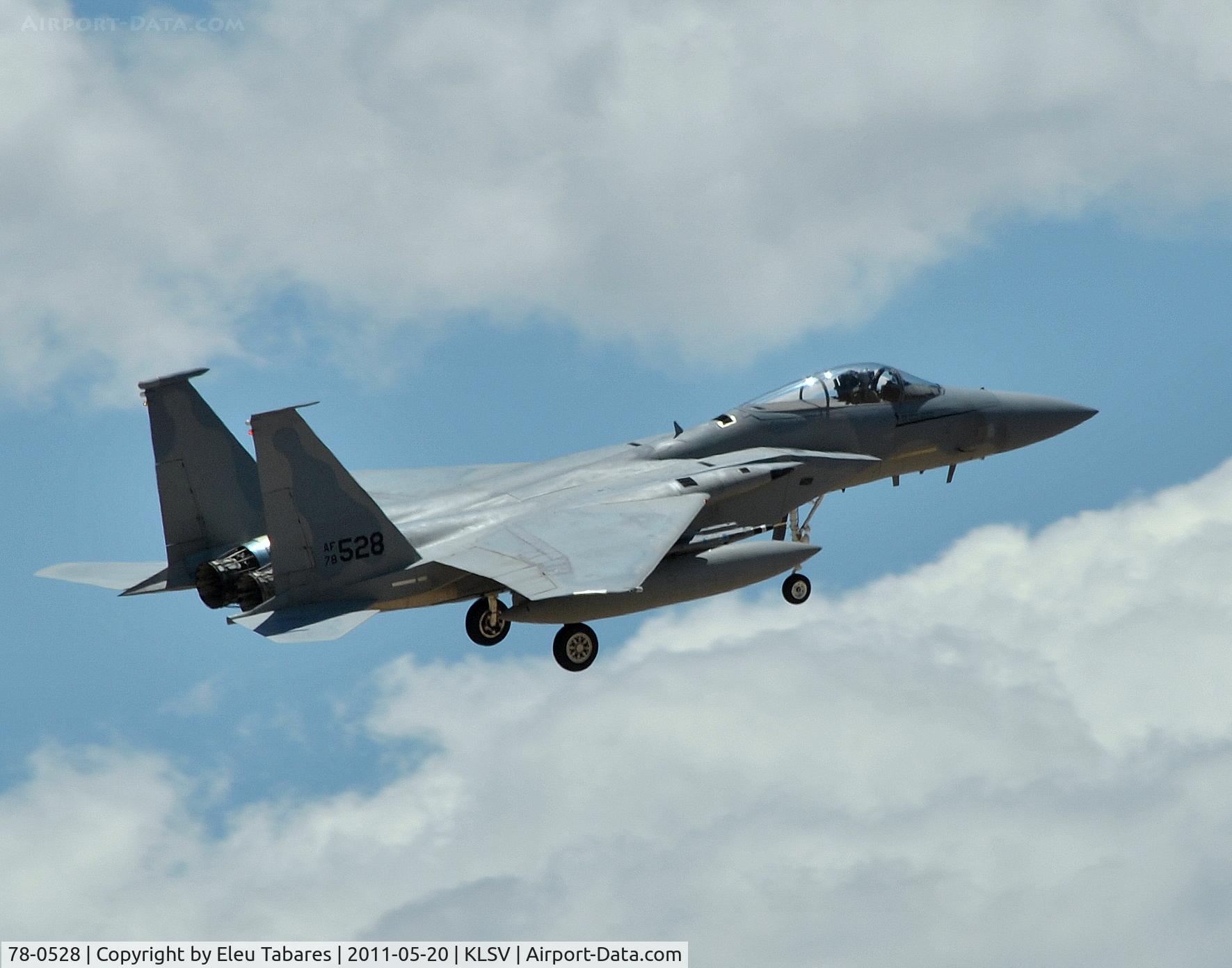 78-0528, McDonnell Douglas F-15C Eagle C/N 0517/C061, Taken during Green Flag Exercise at Nellis Air Force Base, Nevada.