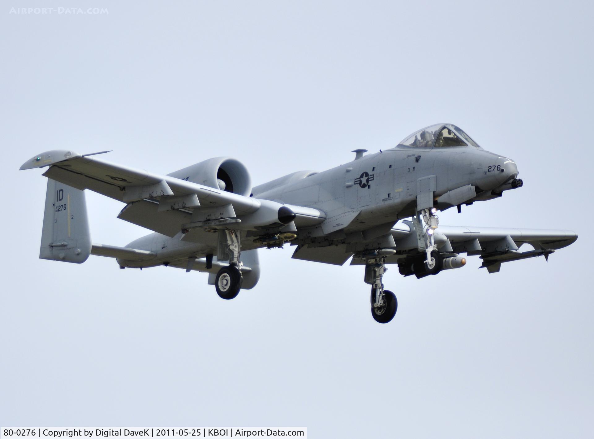 80-0276, 1980 Fairchild Republic A-10C Thunderbolt II C/N A10-0626, On Apporach