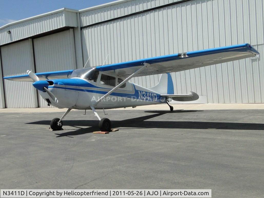 N3411D, 1955 Cessna 170B C/N 26954, Parked next to a Boeing A75, N75223