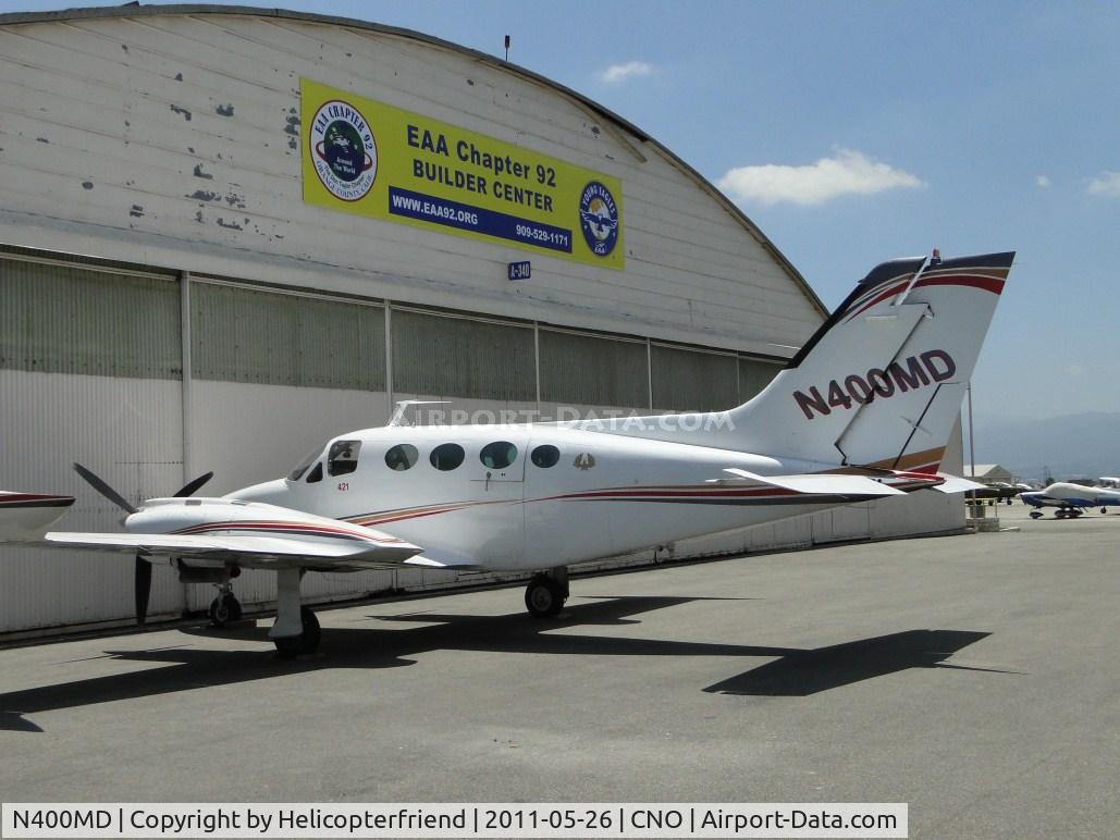 N400MD, 1969 Cessna 421A Golden Eagle C/N 421A0141, Parked near the EAA Chapter 92 build center