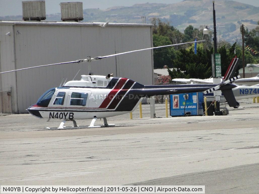 N40YB, Bell 206B C/N 2787, Just been fueled and waiting for crew