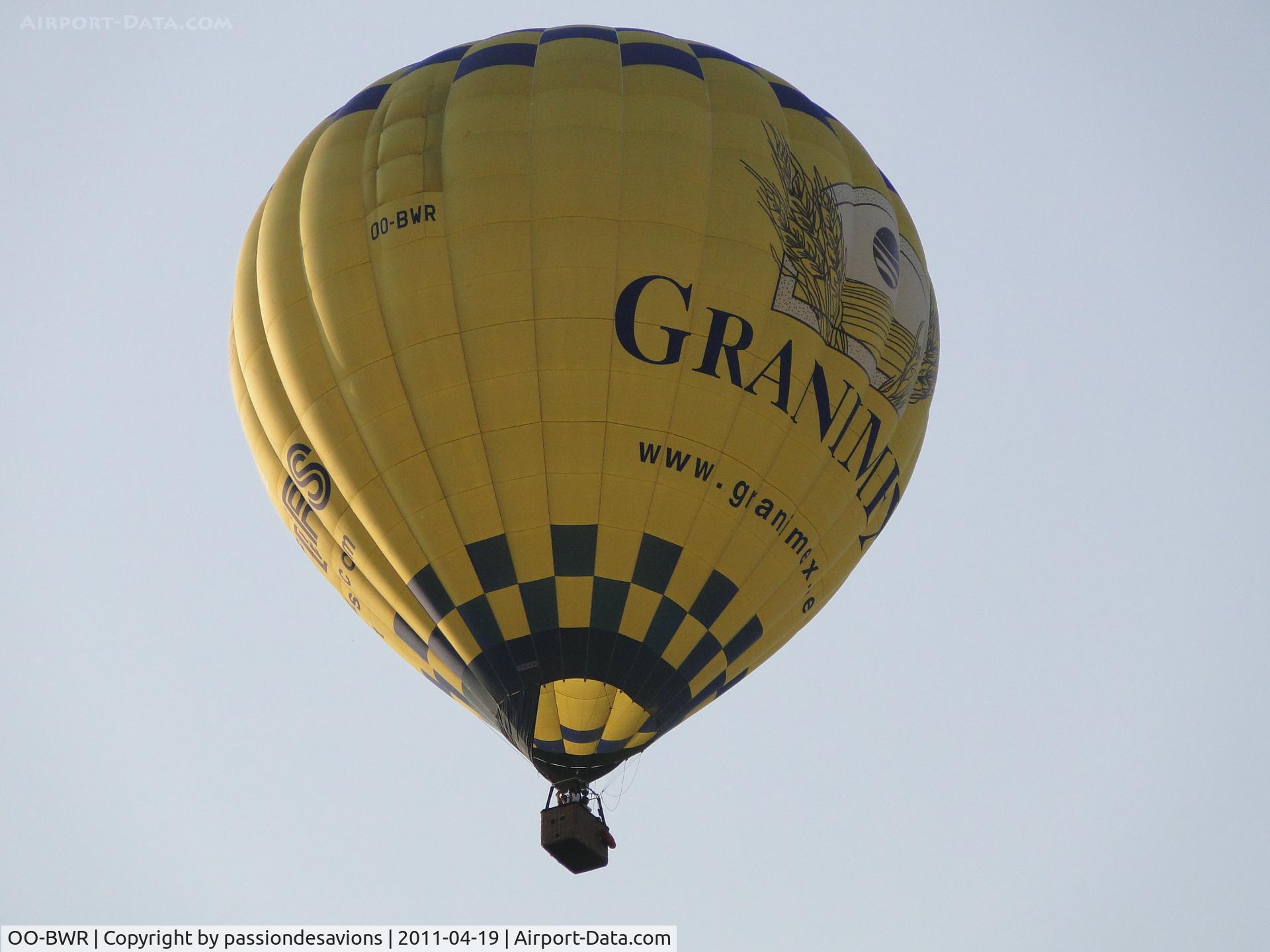 OO-BWR, 2002 Cameron Z-160 C/N 10168, Overhead Bruges, Belgium