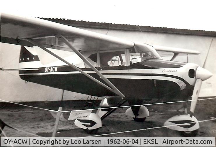 OY-ACW, 1960 Piper PA-22-150 Caribbean C/N 22-7538, Skovlunde Copenhagen