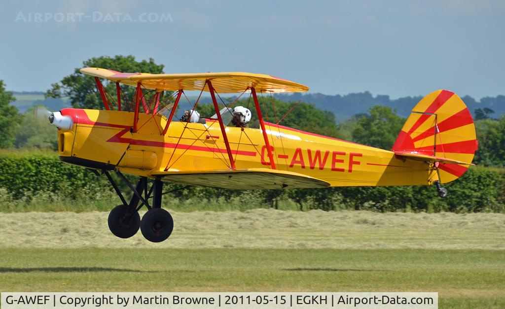 G-AWEF, 1947 Stampe-Vertongen SV-4C(G) C/N 549, SHOT AT HEADCORN