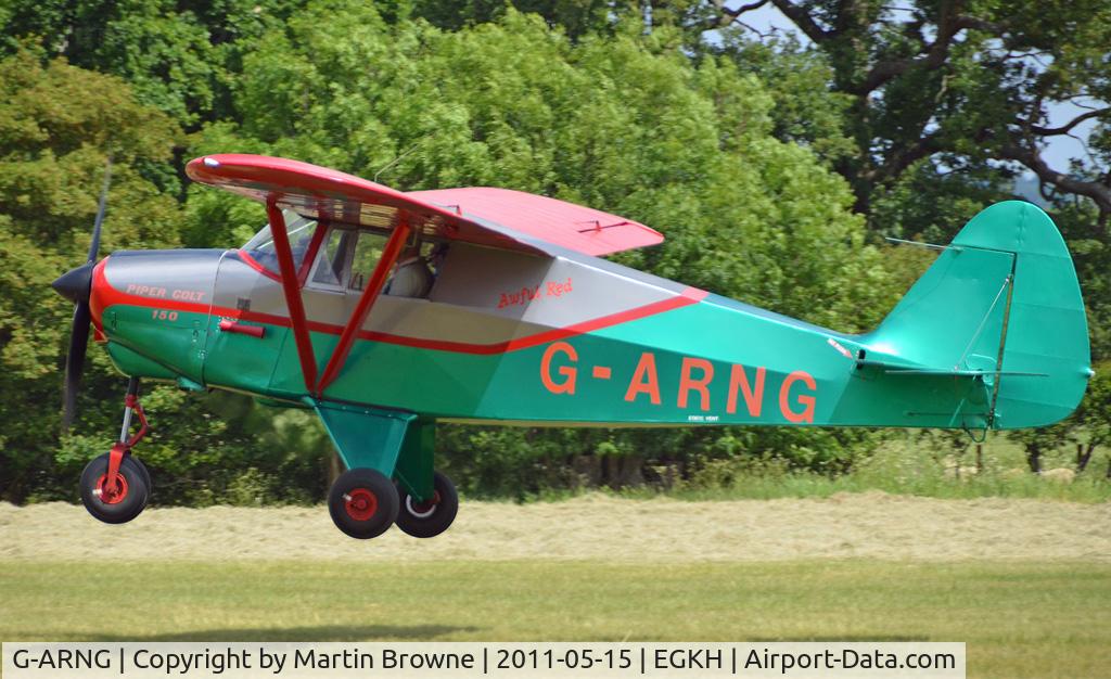 G-ARNG, 1961 Piper PA-22-108 Colt Colt C/N 22-8547, SHOT AT HEADCORN