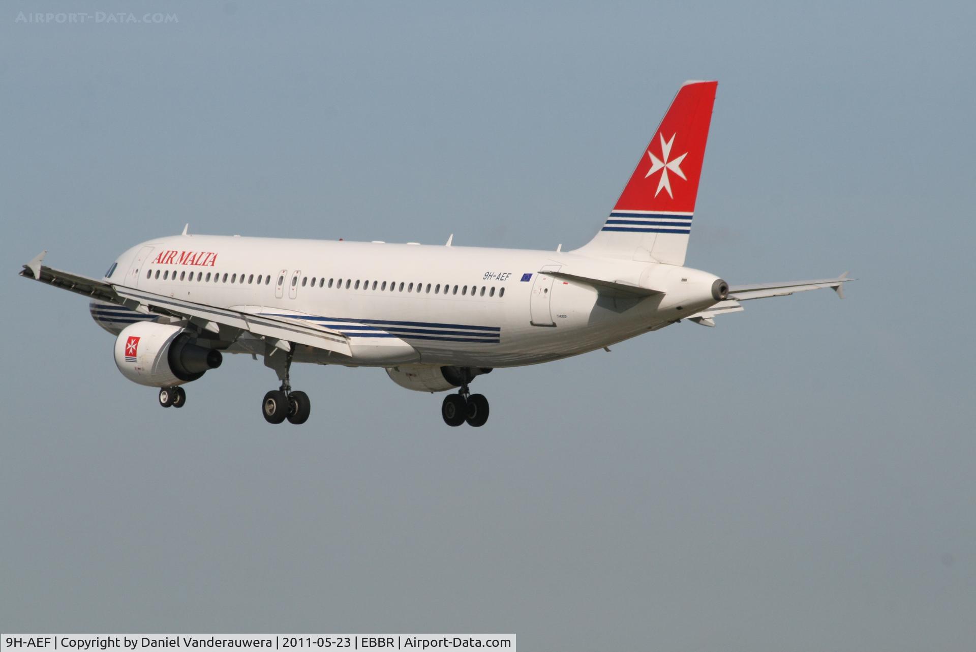 9H-AEF, 2003 Airbus A320-214 C/N 2142, Flight KM7610 is descending to RWY 25L